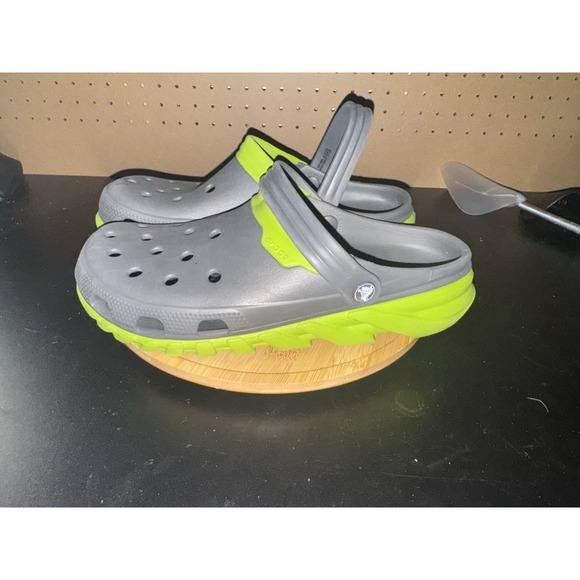 CROCS Shoes - Crocs All Terrain‎ Size 12 Men Gray And Green EUC
